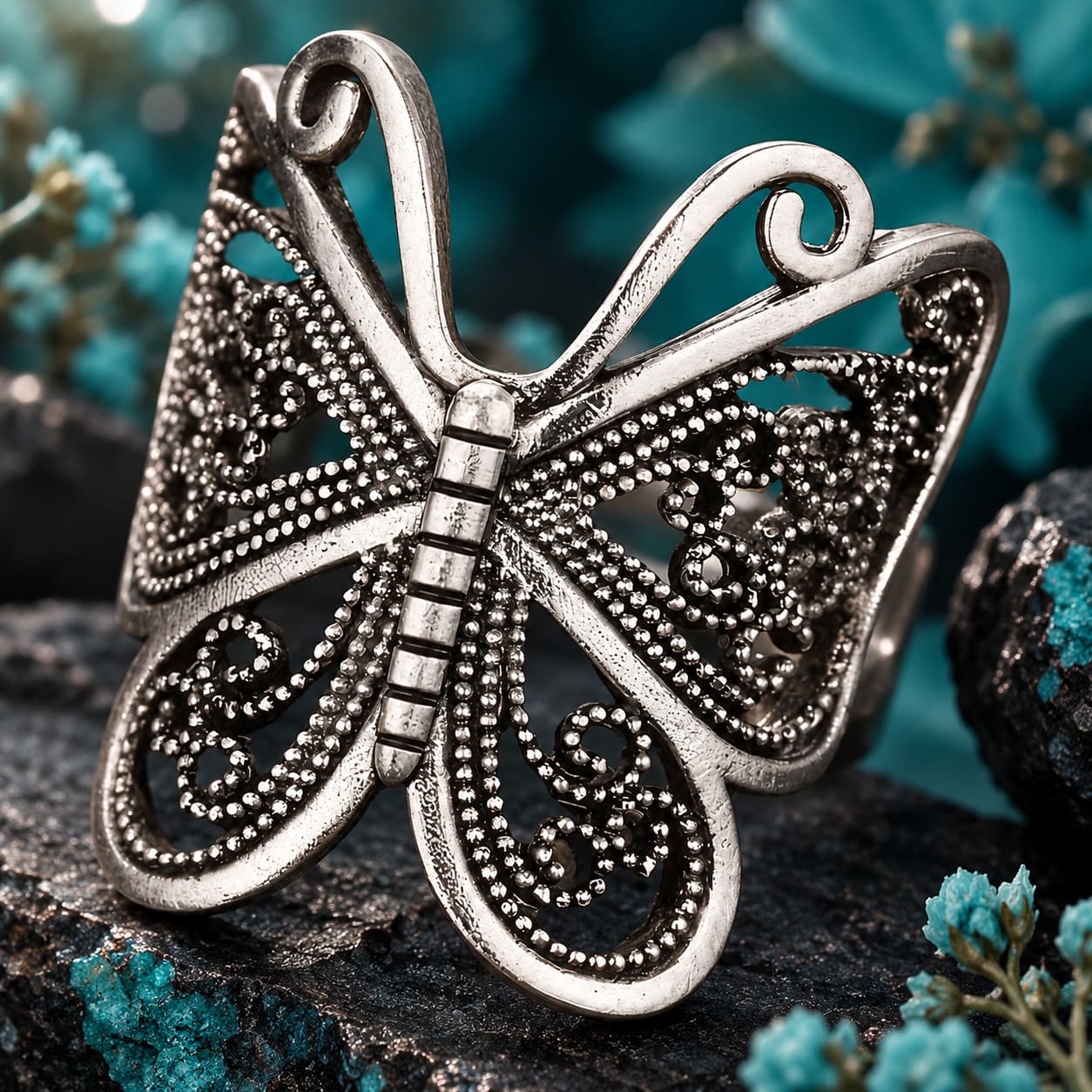 Bague Papillon Vintage