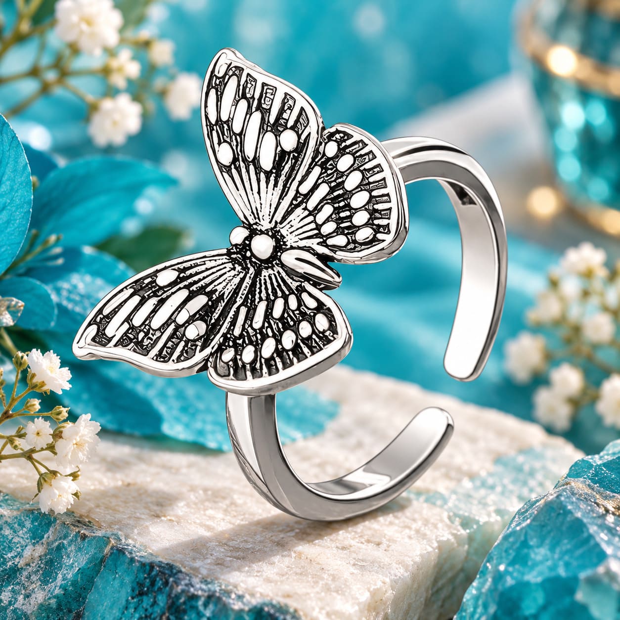 Bague en Forme de Papillon