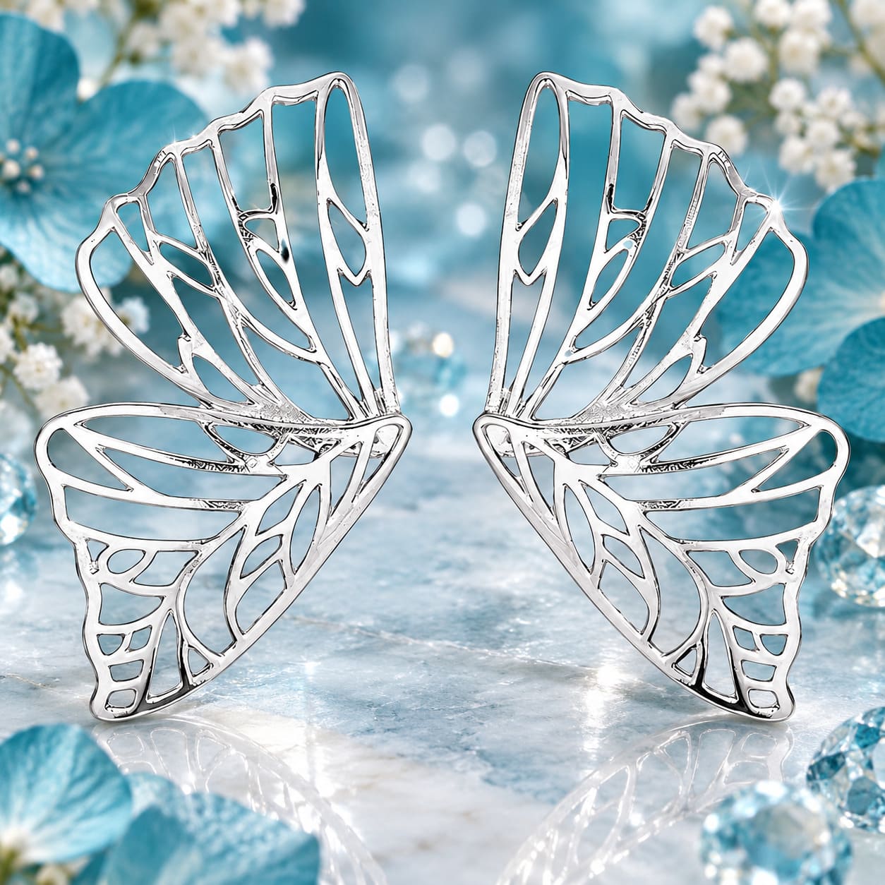 Boucle d’Oreille Aile de Papillon
