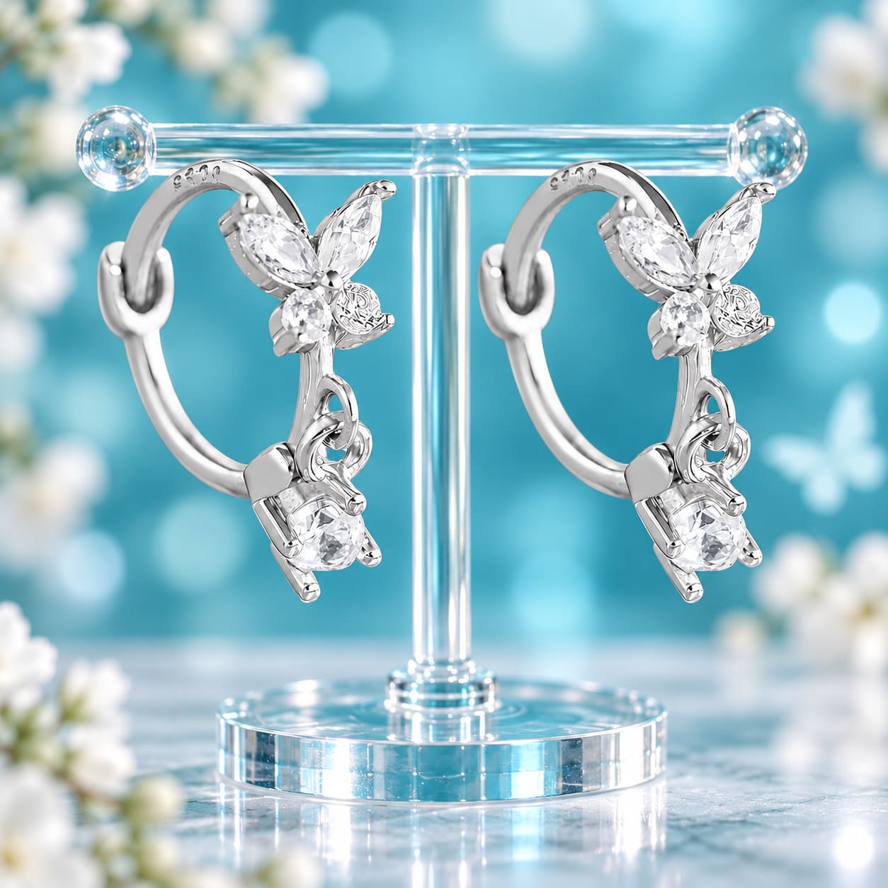 Boucle d'Oreille Papillon Femme Sophistiquée