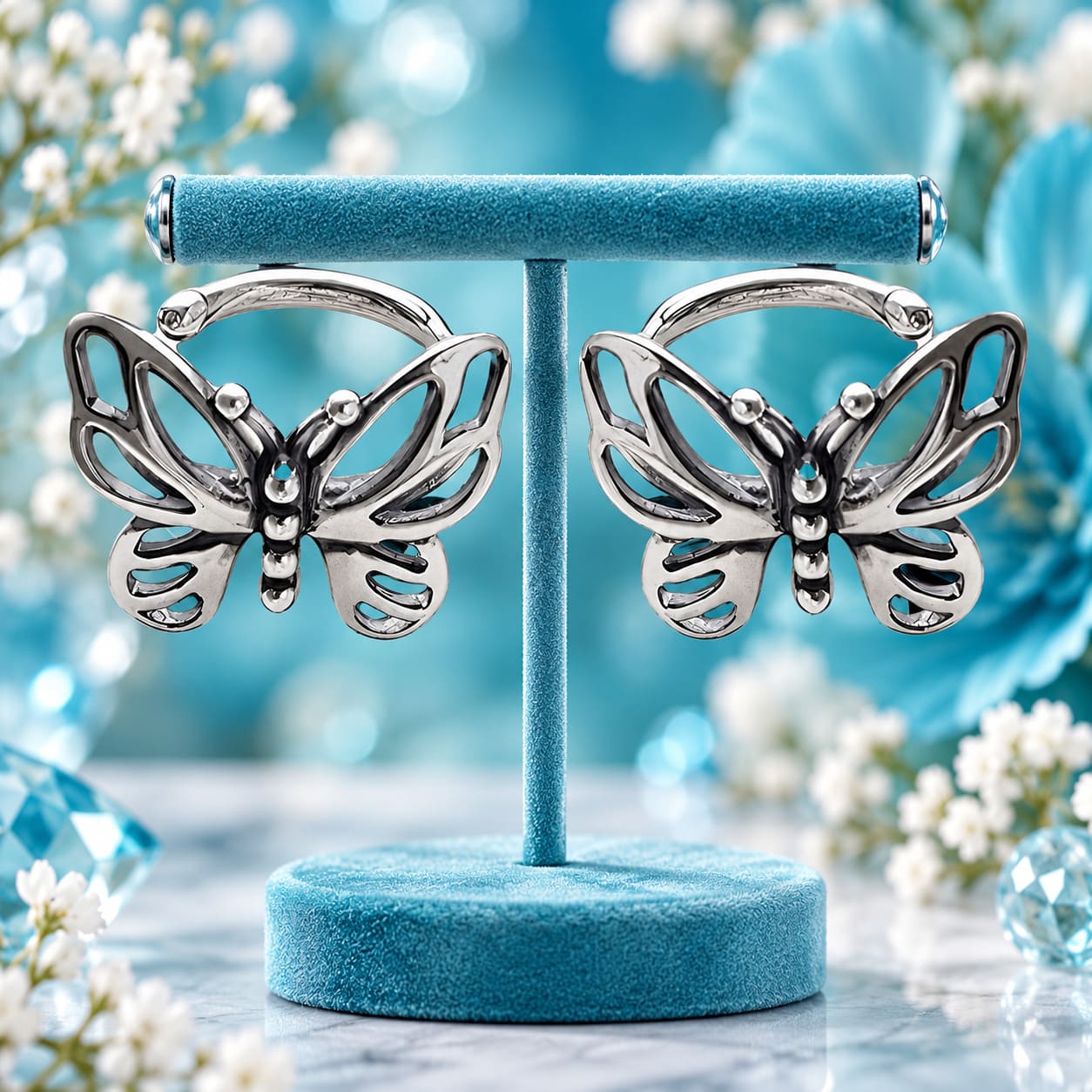 Boucle d'Oreille Papillon Sans Trou