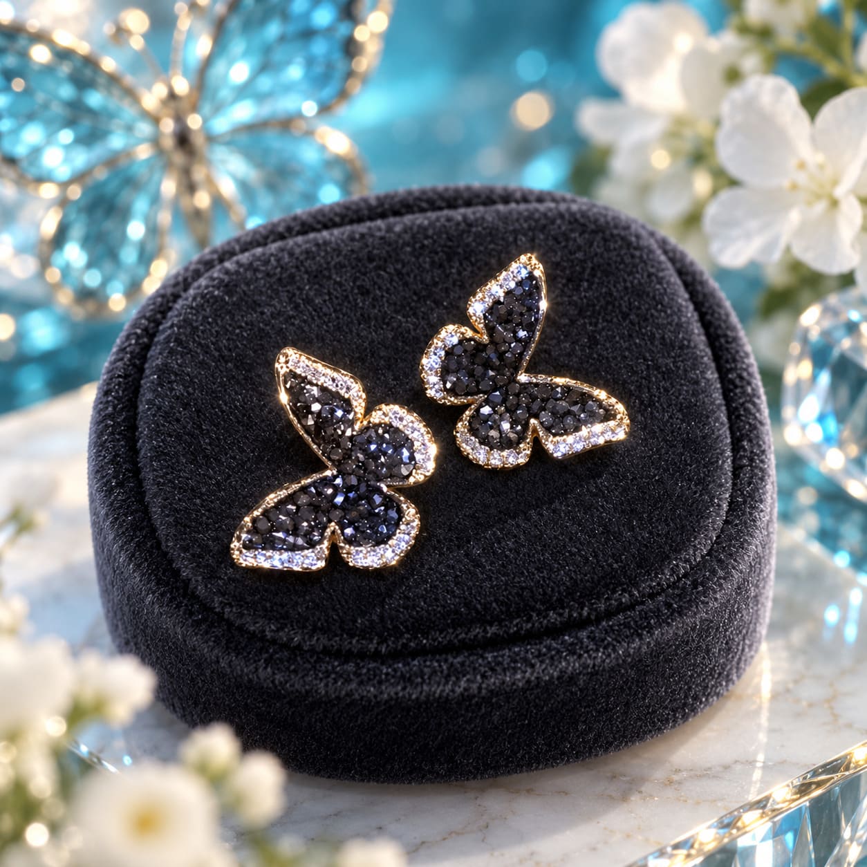 Boucle d’Oreille en Forme de Papillon