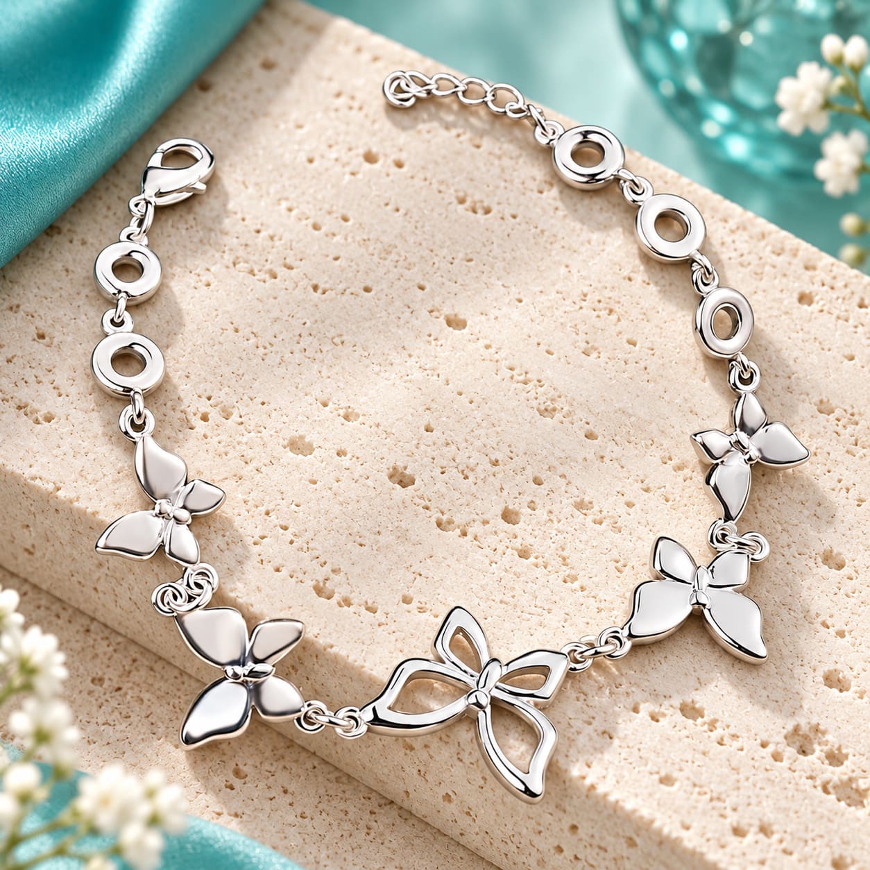 Bracelet Papillon Argent