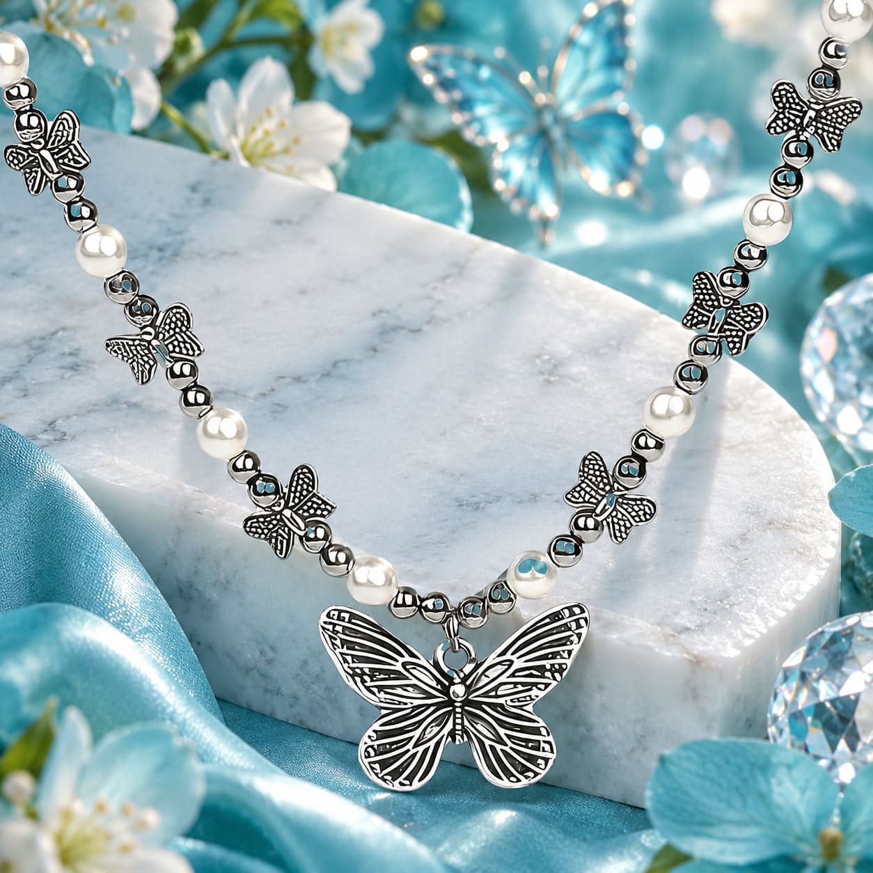 Pendentif Vintage en Forme de Papillon