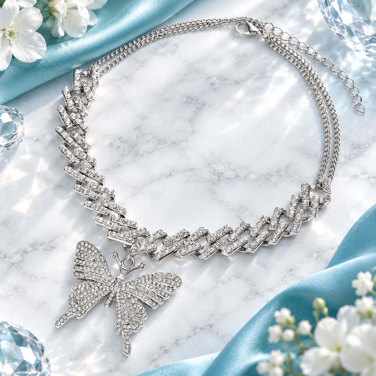 Ras de Cou Papillon Strass